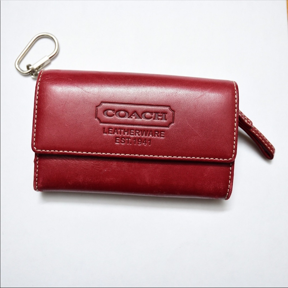 Coach wristlet leather